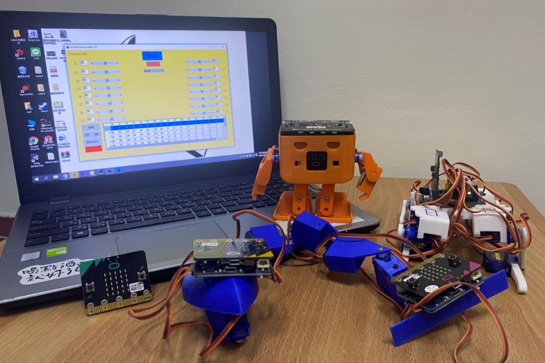 作品「機器人學程之教育輔助動作編輯器」獲得軟體應用類 佳作