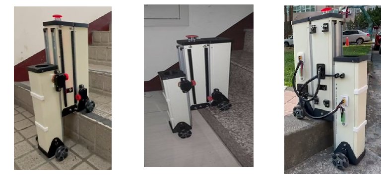 得獎作品「具備樓層跨越與環境偵測能力之掃地機器人」