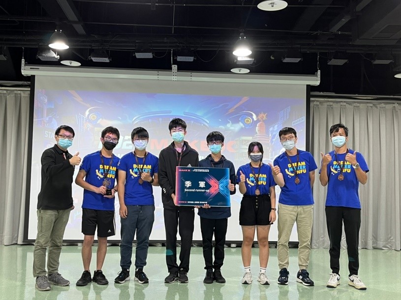 MakeX 世界機器人挑戰賽臺灣總決賽「季軍」 團隊合影。