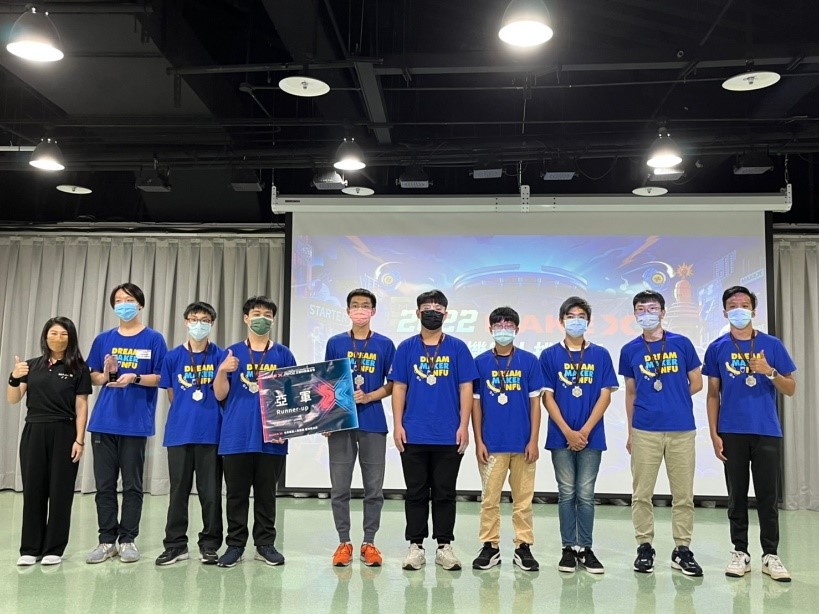 MakeX 世界機器人挑戰賽臺灣總決賽「亞軍」 團隊合影。